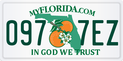 FL license plate 0977EZ