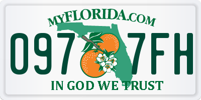FL license plate 0977FH