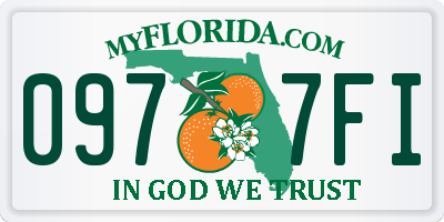 FL license plate 0977FI