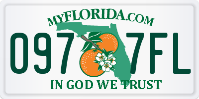 FL license plate 0977FL