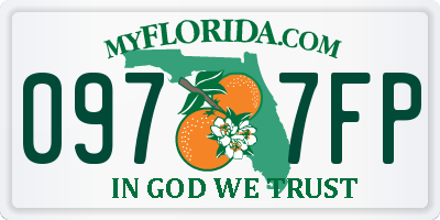 FL license plate 0977FP