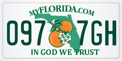 FL license plate 0977GH