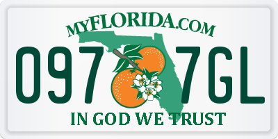 FL license plate 0977GL