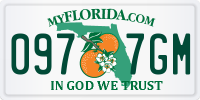 FL license plate 0977GM