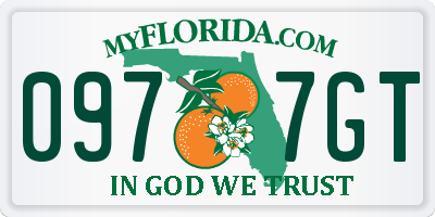 FL license plate 0977GT