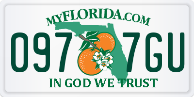 FL license plate 0977GU
