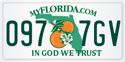 FL license plate 0977GV