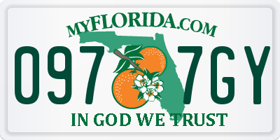 FL license plate 0977GY