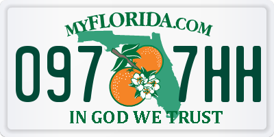 FL license plate 0977HH