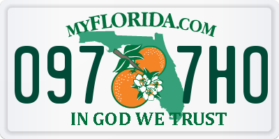 FL license plate 0977HO
