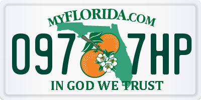 FL license plate 0977HP
