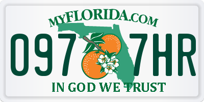 FL license plate 0977HR