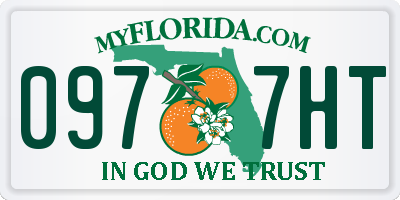 FL license plate 0977HT