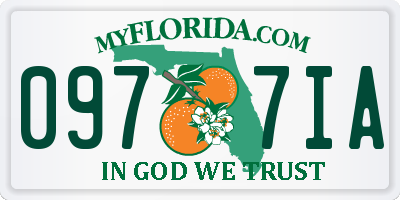 FL license plate 0977IA
