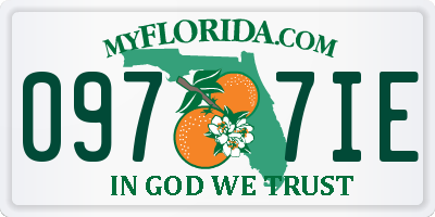 FL license plate 0977IE