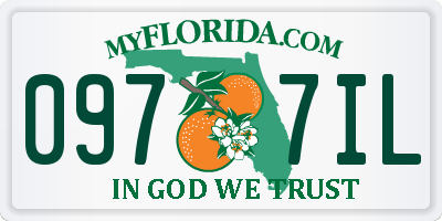 FL license plate 0977IL