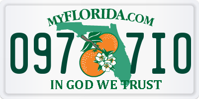 FL license plate 0977IO