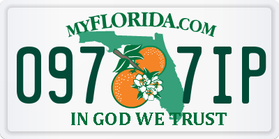 FL license plate 0977IP