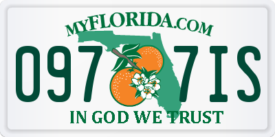 FL license plate 0977IS