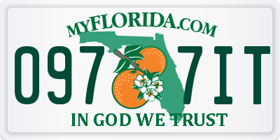 FL license plate 0977IT