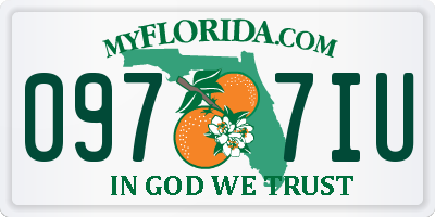FL license plate 0977IU