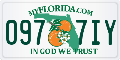FL license plate 0977IY