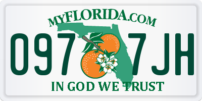 FL license plate 0977JH