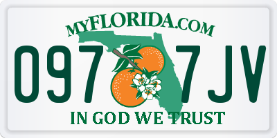 FL license plate 0977JV