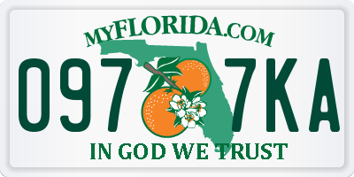 FL license plate 0977KA