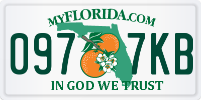 FL license plate 0977KB