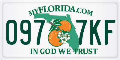 FL license plate 0977KF