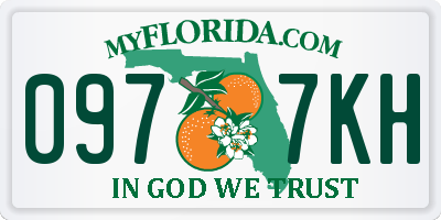 FL license plate 0977KH