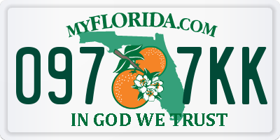 FL license plate 0977KK
