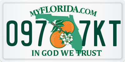 FL license plate 0977KT