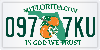 FL license plate 0977KU