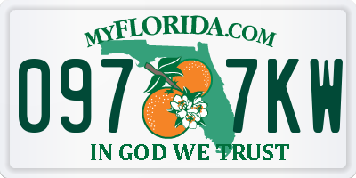 FL license plate 0977KW