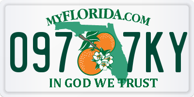FL license plate 0977KY