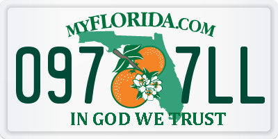 FL license plate 0977LL