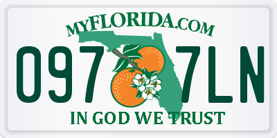 FL license plate 0977LN