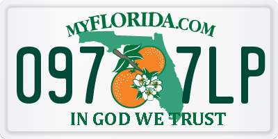 FL license plate 0977LP
