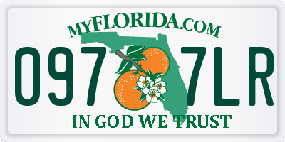 FL license plate 0977LR