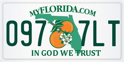 FL license plate 0977LT