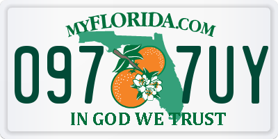 FL license plate 0977UY
