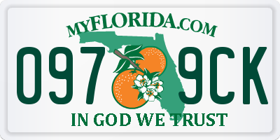 FL license plate 0979CK