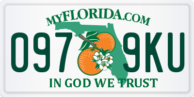 FL license plate 0979KU