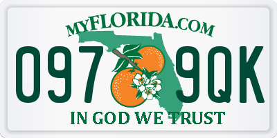 FL license plate 0979QK