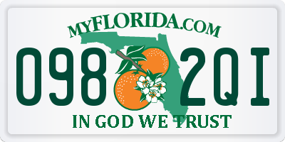 FL license plate 0982QI