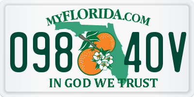 FL license plate 0984OV