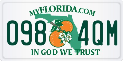 FL license plate 0984QM