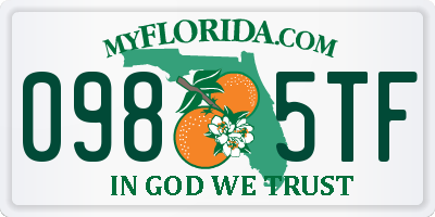 FL license plate 0985TF